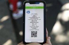 Imagen del billete sencillo electrónico con la app de Imbric para los autobuses de la EMT de Madrid